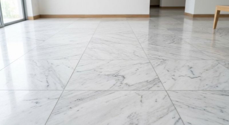 White Marble Tile Installation in Olathe, KS